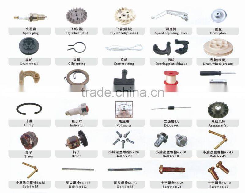 spare parts 650w et950 et650 small portable gasoline generator