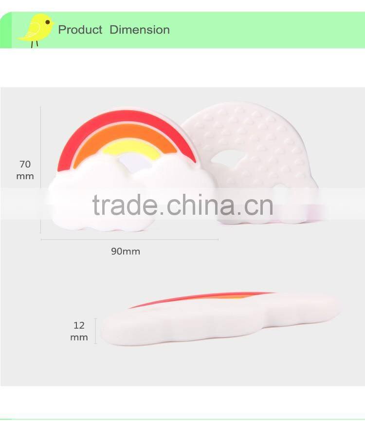 2017 latest design Color del arco Silicona Mordedor