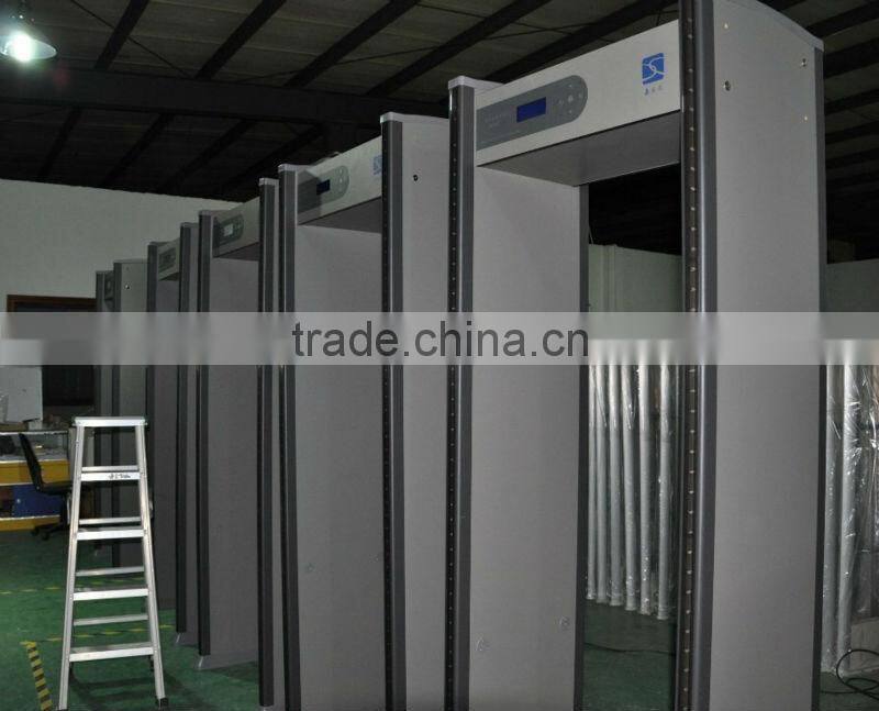 Digital Walk through metal detector 6 Detection zone security metal detector door XLD-B (LED)