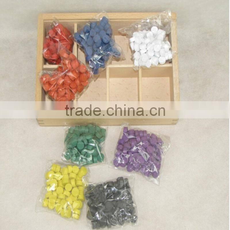 Froebel Wooden Colorful Beads Teaching Tool Learning Educational Preschool baby toys Colorful wood particle combination