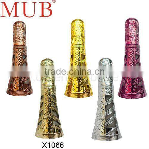 screen printing tech. bottle ----antique metal perfume bottle