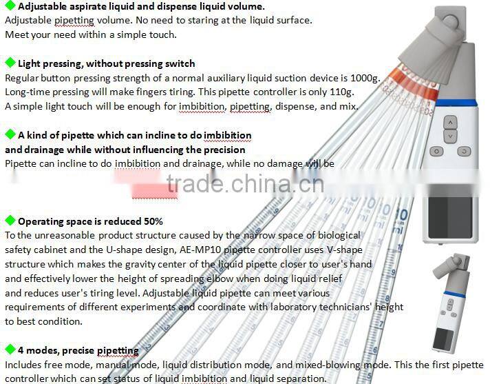 A&E Lab New Designed Single/Eight/Twelve Channels Electronic Pipette