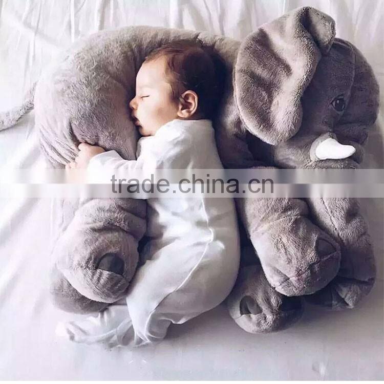 Promotional custom Baby Children Kids body Sleep soft Plush Elephant Pillow Toy
