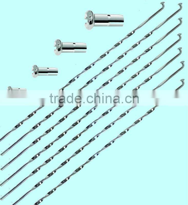 motorcycle bicycle stainless steel twisted spoke
