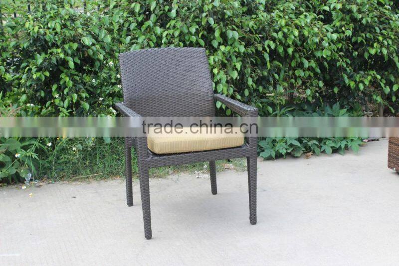 New design dining chair garden rattan restaurant chair (CF1374C)