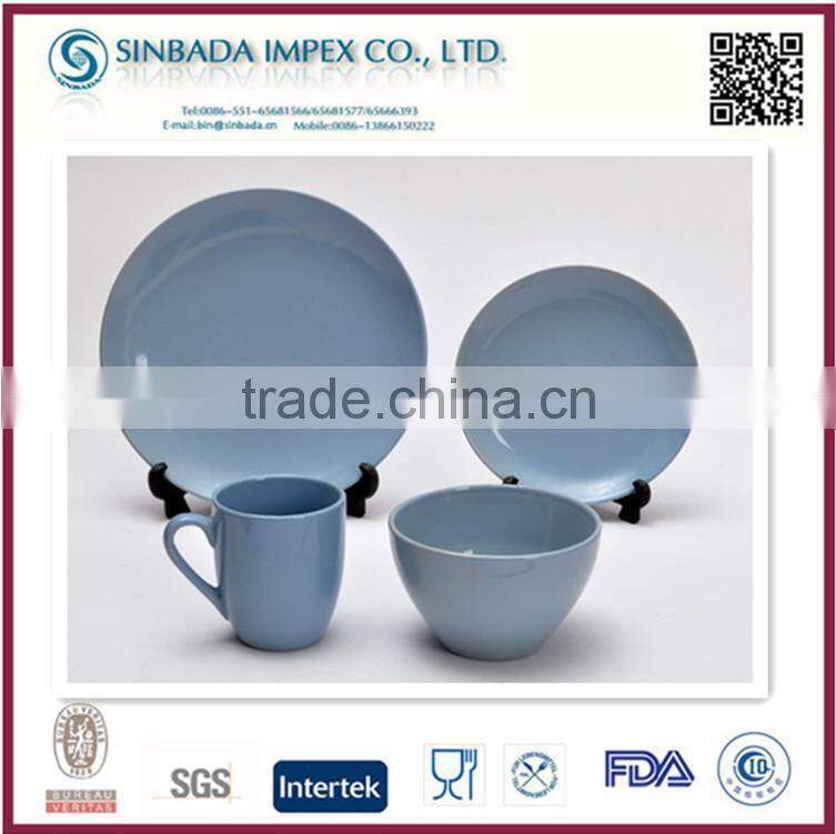 2015 new product hot sale china dinner set with soild color