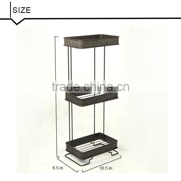 Standing 3-tire Bathroom Shampoo Rack