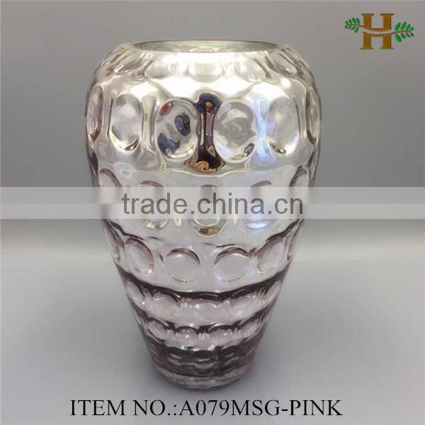 handblown plating colors glass vase cheap