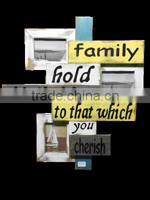 Family tree photo frame with sign printing