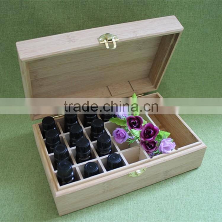 small fancy pine wooden empty gift box for Essential oil