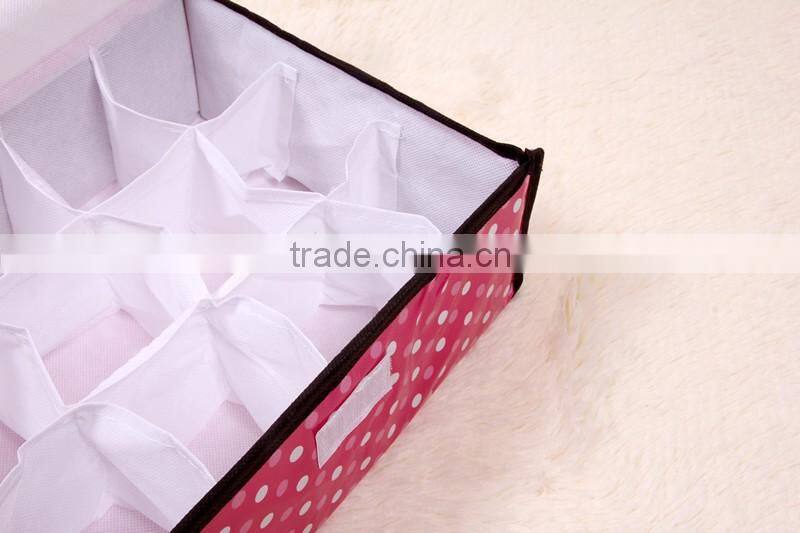 N492 Household Non Woven Box Foldable 12 Grid Storage box