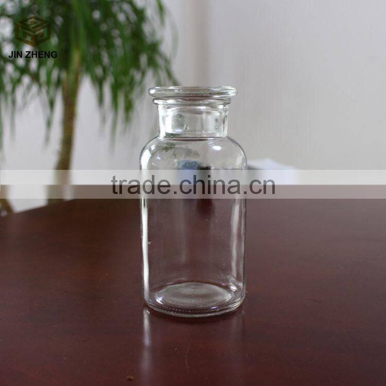 Wide mouth clear glass reagent bottle 500ml manufacture
