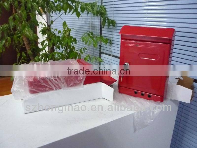 Red steel wholesale locking mailboxes
