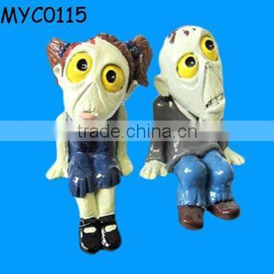 Resin crafts sitting zombie