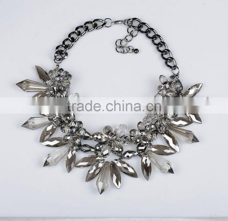Handmade new design women fashion alloy jewelry necklace