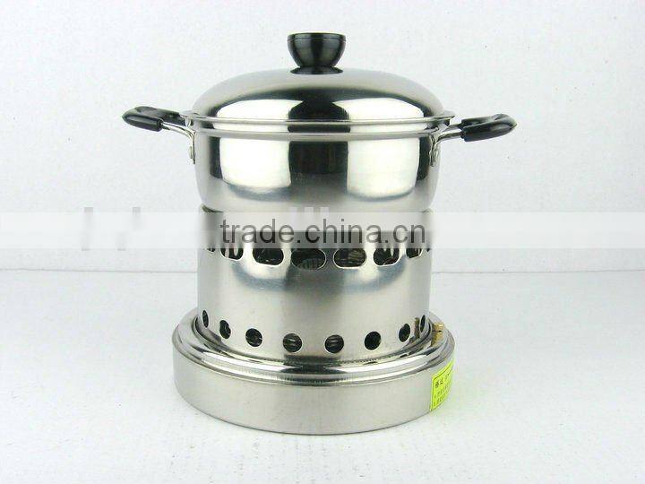 New Two compartments Cheapest stainless steel hot Pot