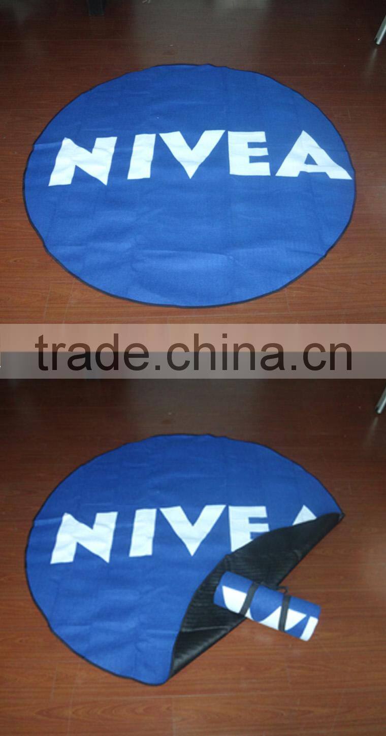 eco-friendly hot sale beach blanket, outdoor round pad