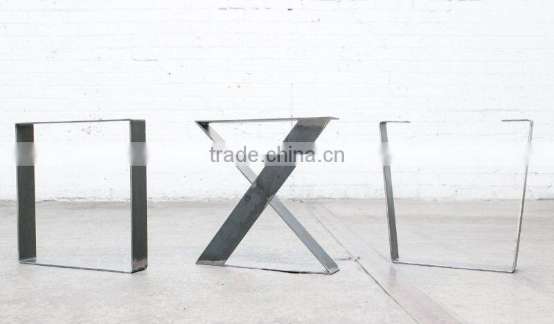 industrial wooden stainless steel table legs ,tale base,dining table