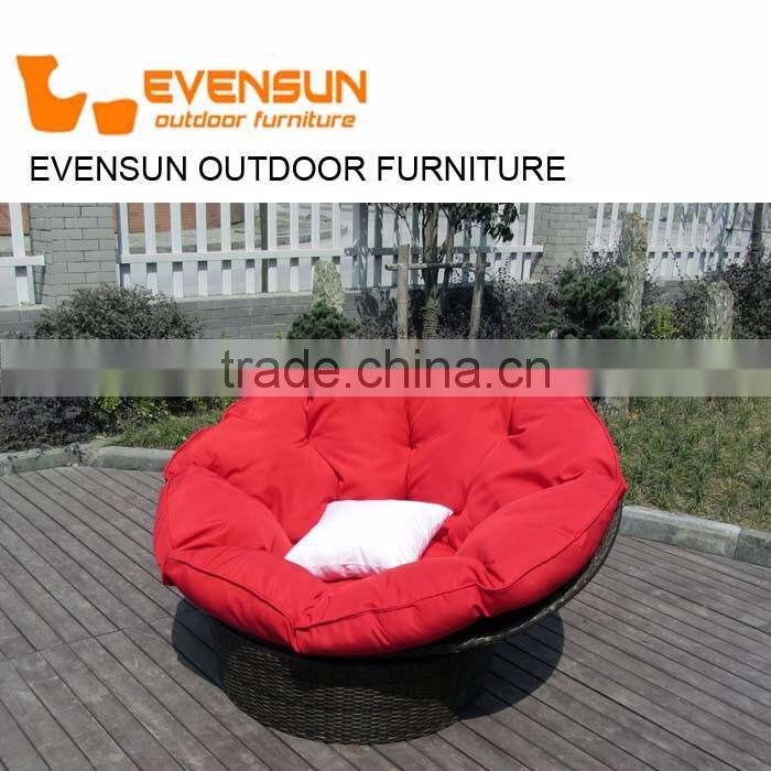 Patio furniture rattan wicker living room office swivel chair