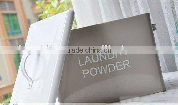 Galvanized Iron Compost Bin Trash Bin Laundry Bin Flower Planter With Handle and Lid