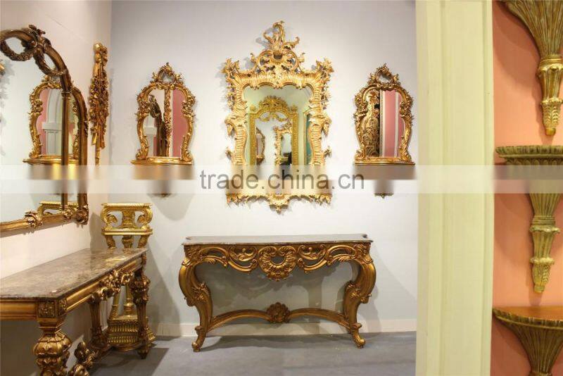 Antique Louis style decorative wall mirror for living room
