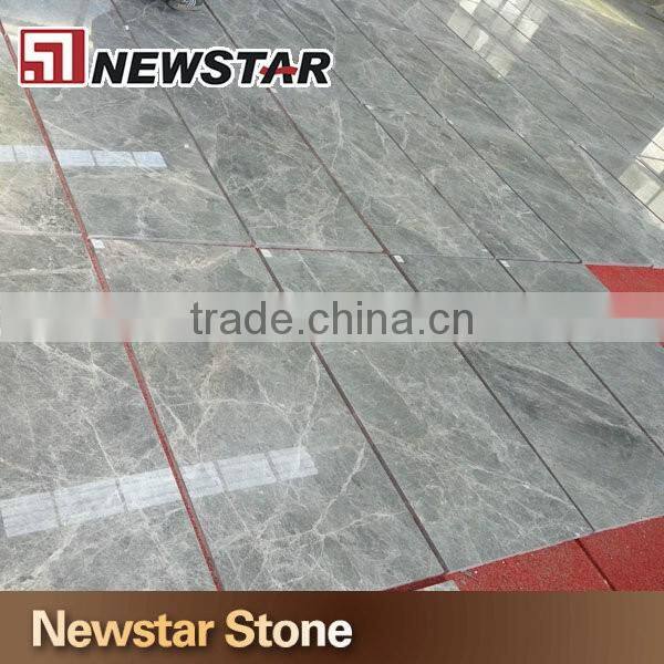 Chinese polished Silver mink grey marble natural stone tile marble tile floor