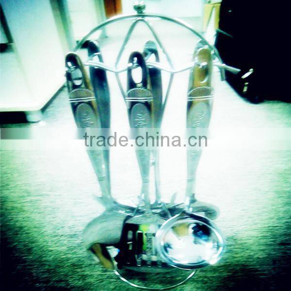 6pcs Stainless steel cookware set,S/S spatula-spoon-egg rake-rack set