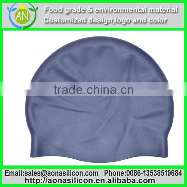 Hot sell Water proof design your own customized logo funny silicone swimming caps
