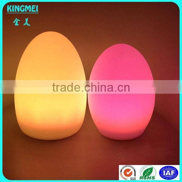 rechargeable Indoor RGB colors changing luxury plastic round led bar table lamp