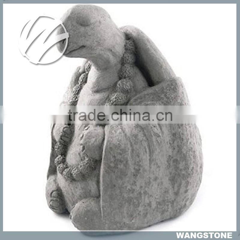 WS-CA325 Grey Granite Stone Tortoise Sculpture