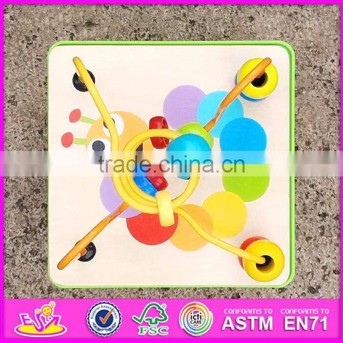 Multi-function bead maze wooden educational toys for toddlers W11B123-S
