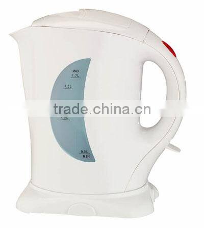 FACTORY SALES!!! PLASTIC IMMERSED CORDLESS KETTLE 1.7L WITH GOOD QUALITY