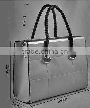 (OEM) western style pu leather handbag for woman