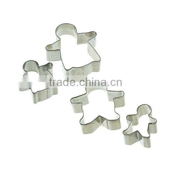 BC-4980 Bakeware Stainless steel family gingerbread cookie cutter