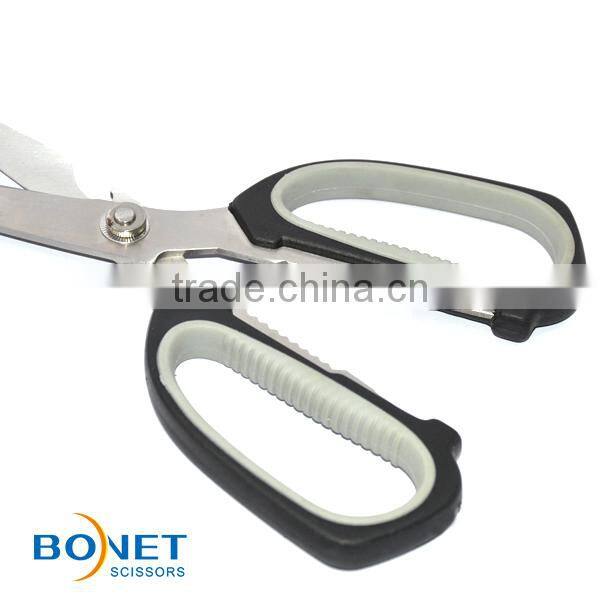 SKI0014 FDA qualified 7-3/4" sharp point kitchen bottle opener scissors