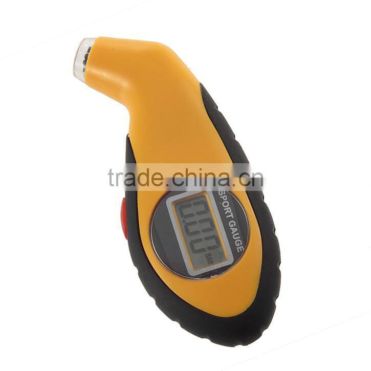 New Vehicle Digital Tire Gauge Car Tire Pressure Gauge Digi Tire Gauge SW-8855BV Back-Lit Vehicle Tool Yellow
