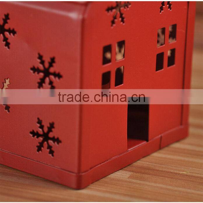 Christmas gift ideas house Candlestick Candlestick New Iron lantern