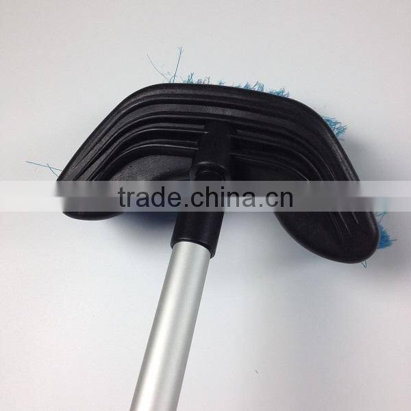 Aluminum handle telescopic car brush with soft bristle
