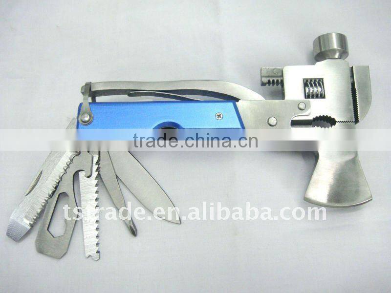 2014.Multi tool stainless steel axe pomotion gift hammer multi hammer with axe