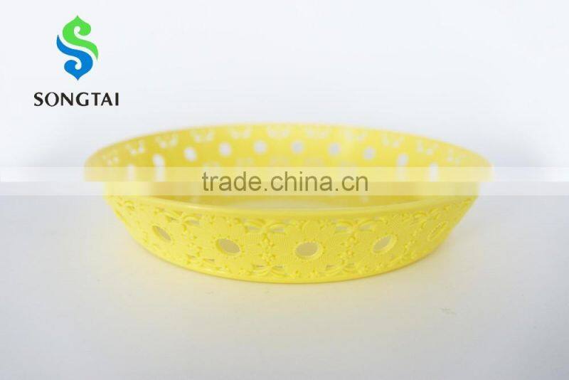 2016 New plastic pp circular fruit tray with sunflower