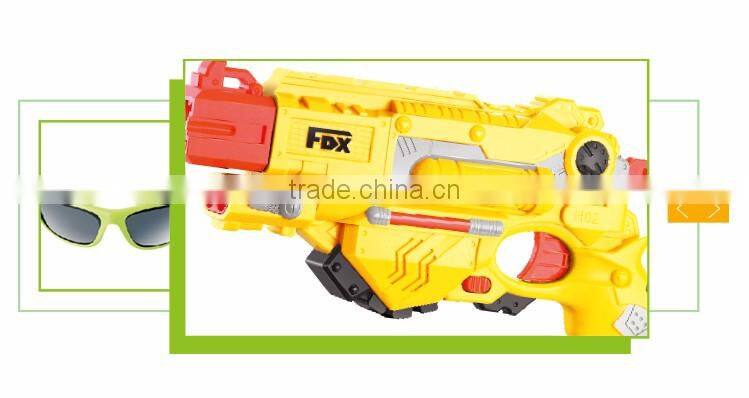 New product good quailty soft EVA plastic yellow bullet gun toy