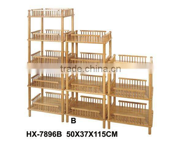 bamboo display shelf