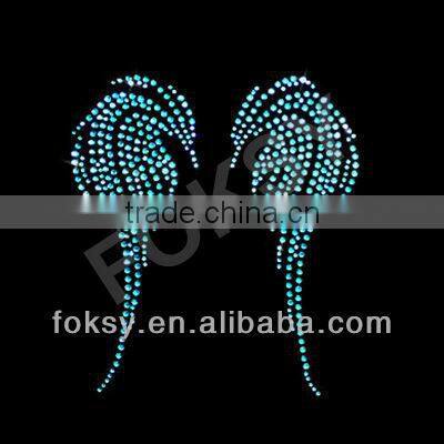 dance green hotfix sequin motif- FOKSY