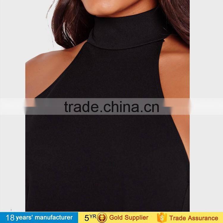 2017 women party long wedding evening maxi dresses Sexy mermaid halter backless split cocktail dresses for prom night