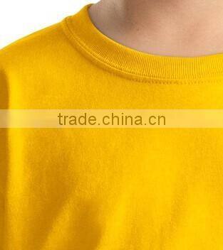 Seamless O neck boys design plain t-shirt 100% Cotton boys t-shirt