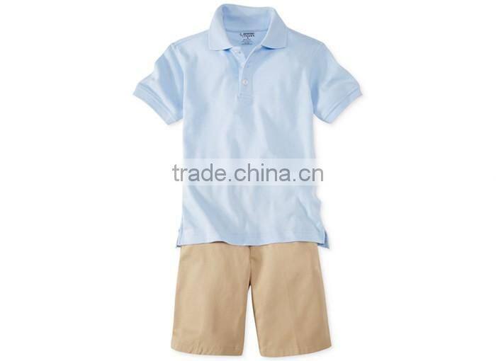 wholesale 2014 fashion style European Polo & Khaki Shorts school uniforms