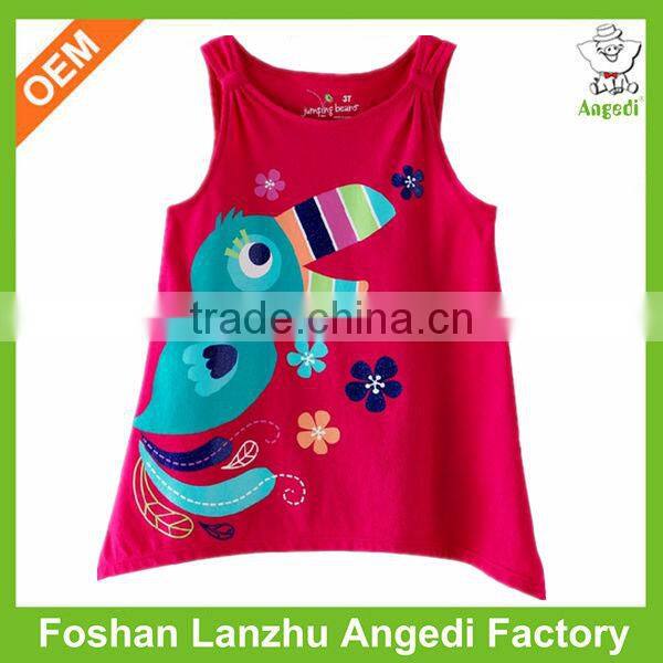 China clothing direct manufacturer girls apparel with ruffle sleeve