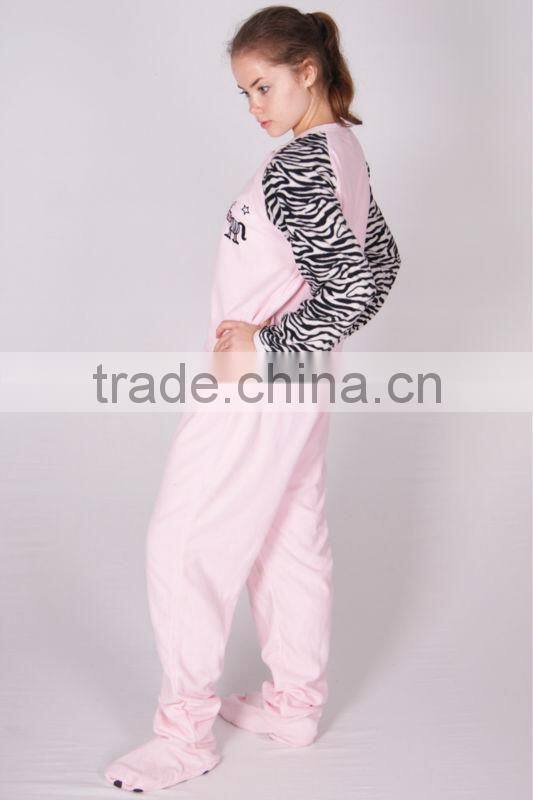 Overall Sleepsuit Adult Footed Pajamas Couple Onesie