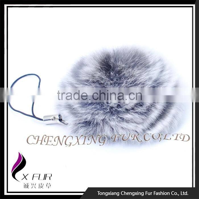 CX-A-54A Wholesale Promotional Gift Key Chain Rabbit Fur Mobile Phone Accessories
