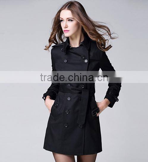 double breasted fashion design winter women coat